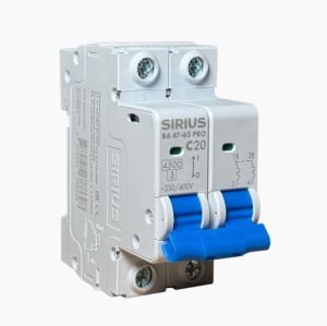 Автоматический выключатель ВА 47-63 PRO 2P 40А (С) 4,5кА Sirius