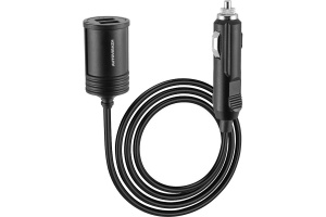 Разветвитель прикуривателя с выходом 2 USB AUTOVIRAZH