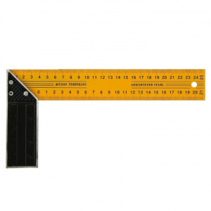 Угольник столярный желтый 250мм