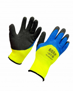 Перчатки х/б обливные ладошки №600 (-25°С) утепленные