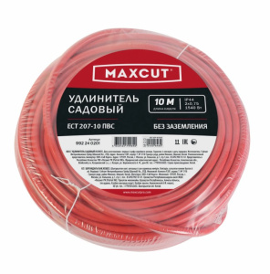 Удлинитель  садовый 10 м  ECT 207-10 ТТ ПВС (2x0,75) без заземления, IP44 в бухте