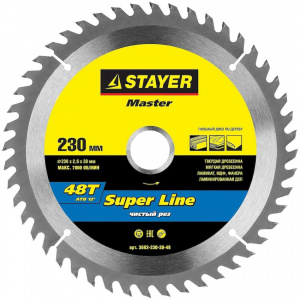 Диск (круг) пильный  STAYER Super Line  230*30(48Т)