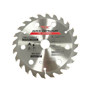 Диск (круг) пильный TT 140*20,0(24Т) 