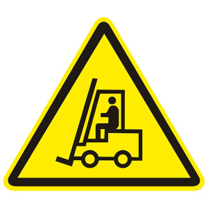 Знак W07 "Внимание.Автопогрузчик" 200х200мм