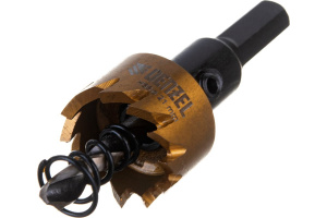 Коронка по металлу HSS 21 мм нитридтитановое покрытие DENZEL