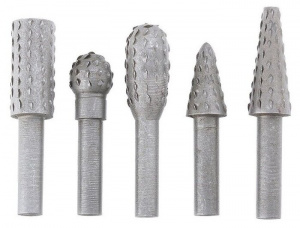 Набор шарошек по дереву 5шт,MATRIX