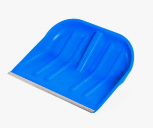 Лопата снеговая 410*360мм, пластм., оц. пл., без черен. Вьюга №4 (цветная)