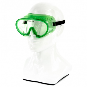 Очки защитные закрытого типа "Эргономичные", с прямой вентиляцией, поликарбонат