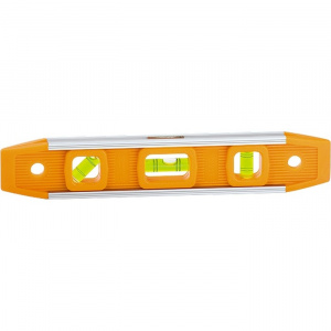 Уровень пластмассовый, 230мм, 3глазка, Sparta "Торпедо" (IV)