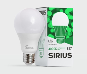 Лампа светодиодная LED Classic A55 7W E27 4000K Sirius