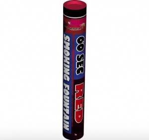 Фонтан дымовой Красный (60сек.)