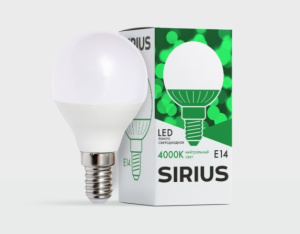 Лампа светодиодная LED Deco G45 7W E14 4000K Sirius