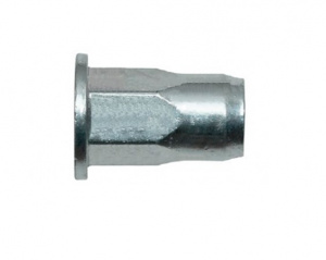 Заклепка резьбовая нержавейка, полушестигр.цилиндр.бортик 4*10 мм (А2)