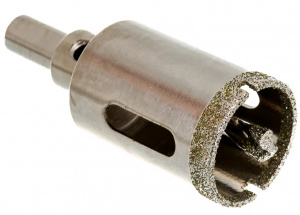 Сверло алмазное 28 мм, по керамограниту, 3-гранный хвостовик