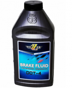 Тормозная жидкость ДОТ-4 WEZZER 455г.