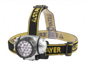 Фонарь налобный светодиодный STAYER "STANDART" 19 LED TOP Light, 3*ААА
