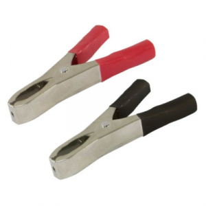 Зажим  50А (крас., черн.) большой