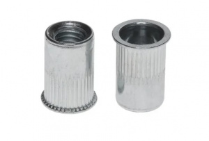 Заклепка резьбовая нержавейка, РИФЛЕНАЯ, умен.потай.бортик 8*15,5 мм (А2)