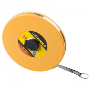 Мерная лента 50м*10 мм STAYER "MASTER", фиберглассовое двухстороннее полотно