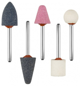 Набор шарошек для дрели ЗУБР 5шт, д. 3,2мм абразивные