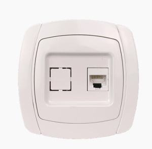 Розетка "ARIES" RJ-45 РК-035-ARI белая Sirius