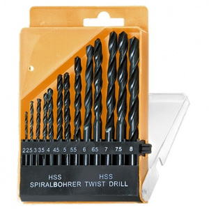 Набор сверл по металлу HSS 2,0- 8,0мм (13шт)