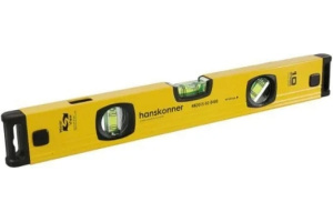 Уровень алюминиевый, 40см, 3 глазка, HANSKONNER HK2015-02-0400