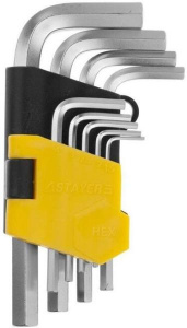 Набор кл. шестигранников 1,5-10мм, 9шт STAYER "MASTER"