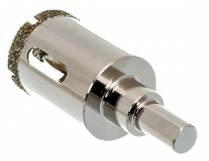 Сверло алмазное 30 мм, по керамограниту, 3-гранный хвостовик