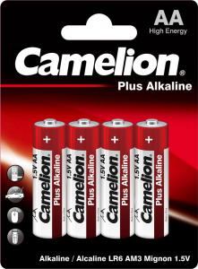 Батарейка CAMELION Plus Alkaline LR6-BP4 AA (4шт)