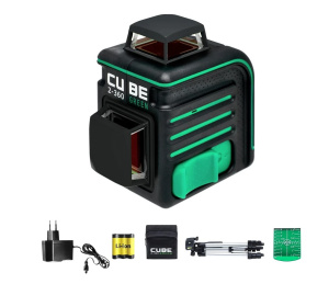 Уровень лазерный CUBE 2-360 GREEN PROFESSIONAL A00534