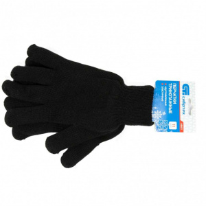 Перчатки х/б двойные чёрные СИБРТЕХ