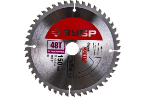 Диск (круг) пильный  ЗУБР "МАСТЕР" 210*30(48Т)