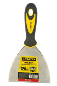 Шпатель 120 мм STAYER двухкомпонентная ручка, нерж.
