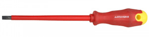 Отвертка диэлектр.STAYER до 1000Вт, SL 4,0*100мм