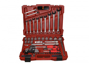 Набор слесарно-монт.с квадр.1/2",1/4", 5/16", 112 предметов MATRIX PROFI