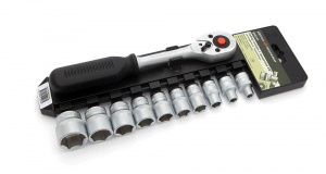 Набор головок шестигр.3/8" с трещоткой 11 пред. ДЕЛО ТЕХНИКИ