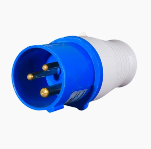 Вилка 023 2Р+РЕ 32А 220В IP44 Sirius