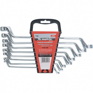 Набор кл. накидных 6-22мм "Matrix" 8шт., зерк. хромирование