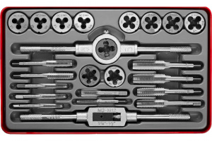 Набор метчиков и плашек М5-М12, 24 предм. ЗУБР "МАСТЕР"