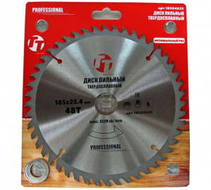 Диск (круг) пильный TT 185*25,4(48Т)