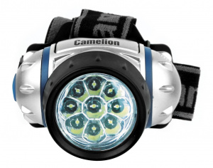 Фонарь налобный светодиодный Camelion LED5317-9Mx, 9 LED, 3*ААА