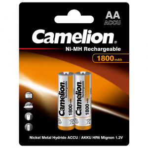 Батарейка аккумуляторная CAMELION Rechargeable NH-AA1800BP2 1800 mAh AA (2шт)
