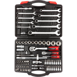 Набор инструмента ЗУБР "МАСТЕР"  82 предмета 1/2", 1/4", Cr-V