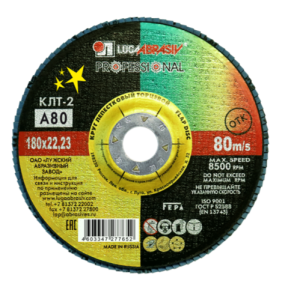 Круг лепестковый 180*22 А  P80 КЛТ2 LUGA
