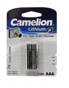 Батарейка CAMELION Lithium P7 FR03-BP2 AAA (2шт)