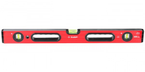 Уровень алюминиевый,  60см, 3глазка, ЗУБР "УС-5", с ручками