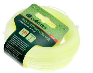 Леска строительная 1мм,100м жёлтая СИБРТЕХ