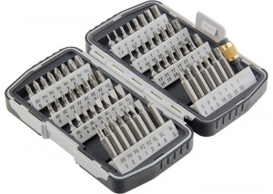 Набор бит,магнитный адаптер,CrV в пласт.боксе,64шт.MATRIX