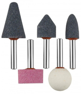 Набор шарошек для дрели ЗУБР 5шт, д. 6мм абразивные